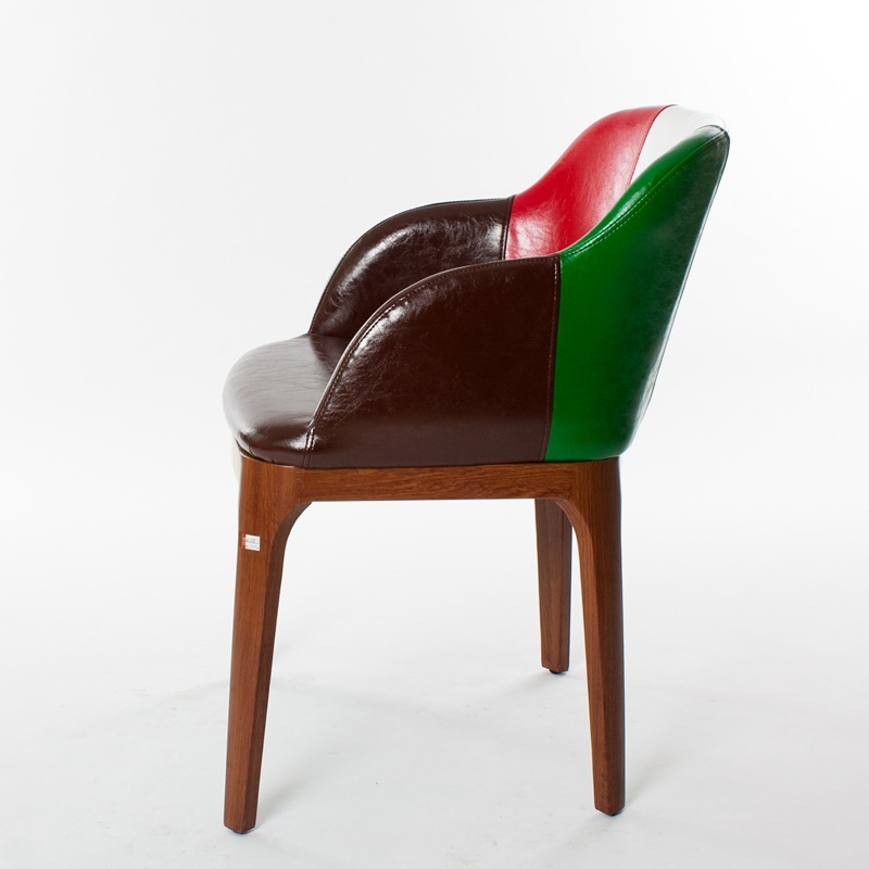 Casual solid wood soft chair
