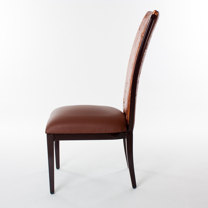 High-end luxury fashion imitation wood dining chair