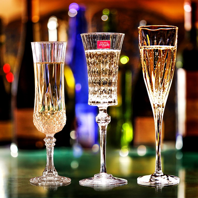 【 French Archery Crystal Champagne glass 】