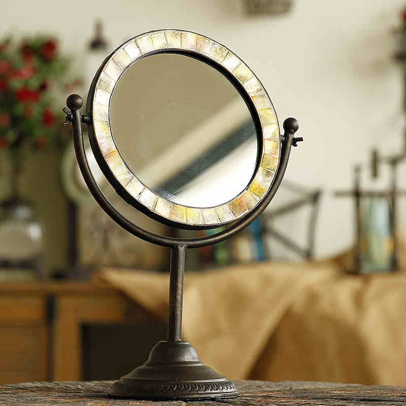 High-grade European iron art retro mirror