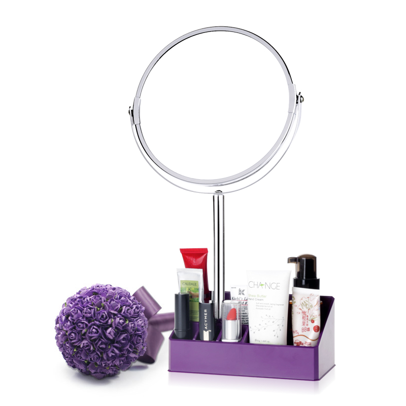 Double side vanity mirror to enlarge beauty