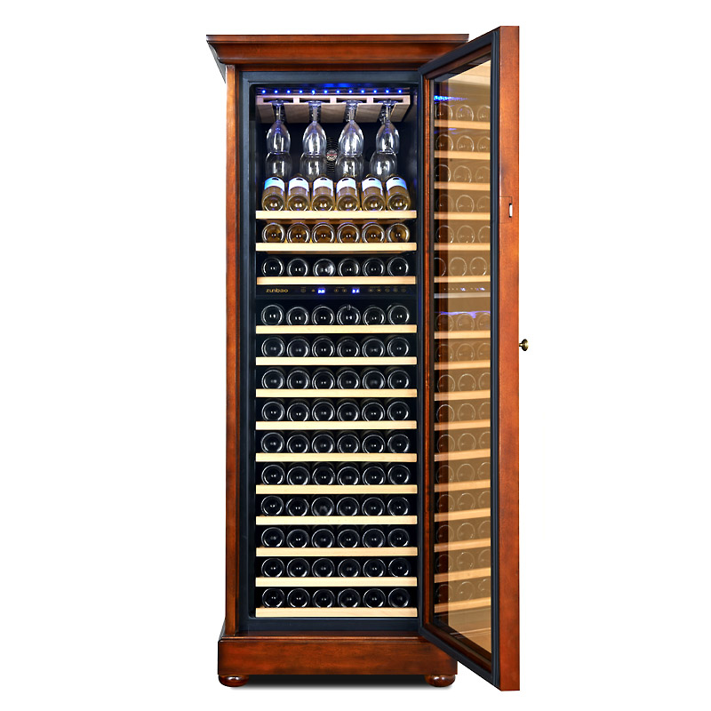 High-end solid wood thermostatic wine cabinet