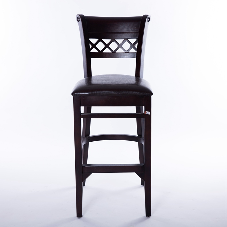 Vintage solid wood high-end bar chair
