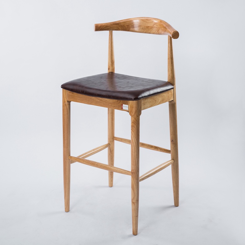 Simple solid wood high chair
