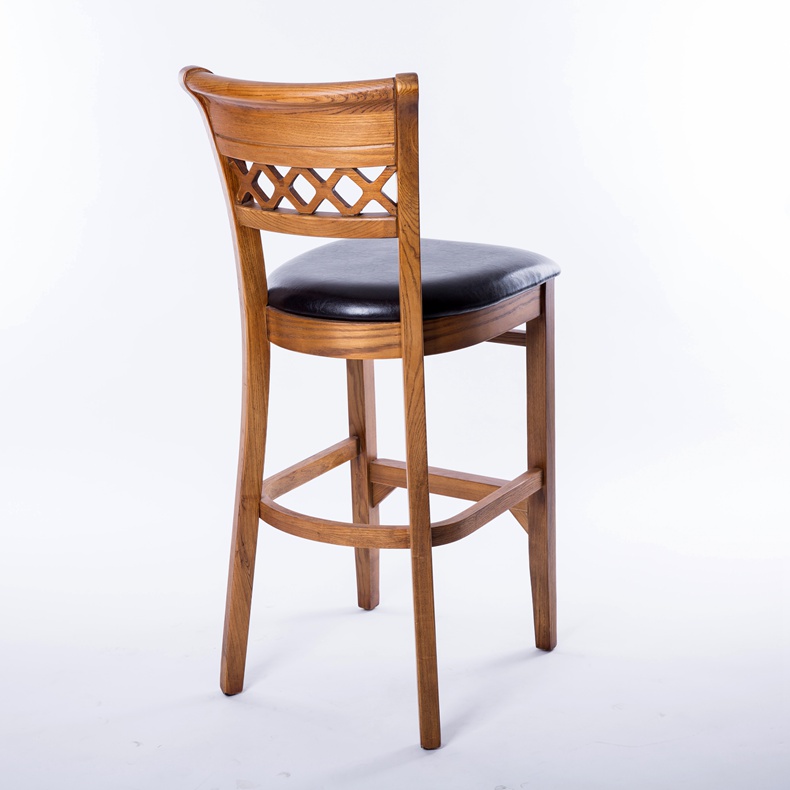 High-end retro solid wood chair