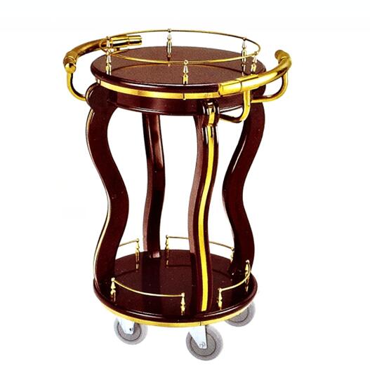 Hotel round wine cart