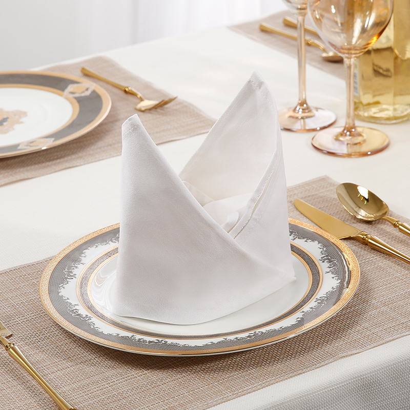 Pure white cloth napkin mouth cloth