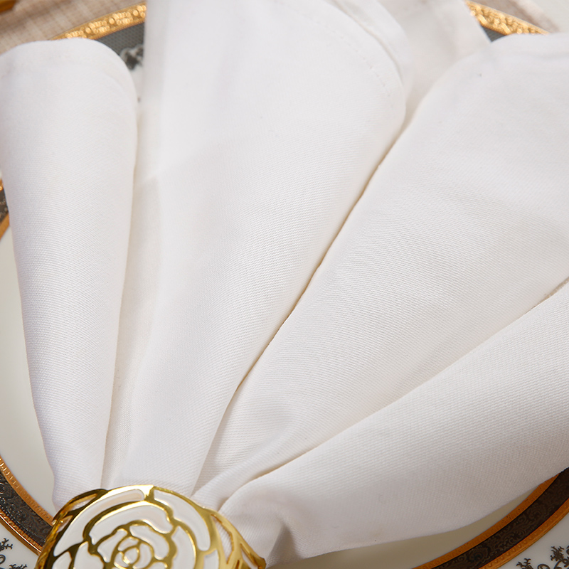 Pure white cloth napkin mouth cloth