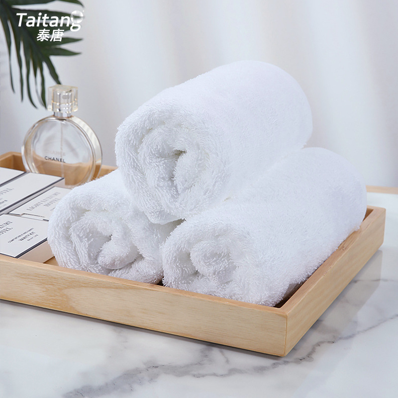 16S pure white cotton towel