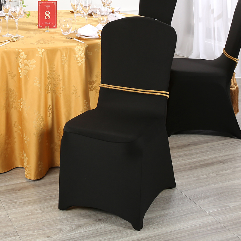 Black stretch chair cover