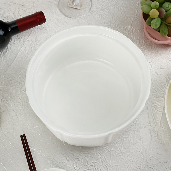 Pure white eight party soup cup