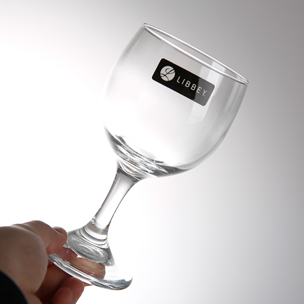 Libby unleaded red wine glass